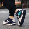 Athletic Shoes Brand Children Boys Casual Air Fashion Kids Sneakers Non-Slip High Top Child Boots Autumn Boy Walking Footwear Super