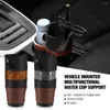 Drinkhouder Multifunctioneel 4in1 Autobeker Voertuig gemonteerd water roteerbare 3-ring fles stand Key