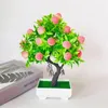 Decoratieve bloemen kunstmatige planten bonsai kleine fruitboom potten simulatie decor ornamenten groene huis