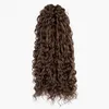 Syntetyczne przedłużanie włosów szydełko warkocze włosy afro lokalne warkocze kolorowe naturalne fałszywe włosy dla kobiet codziennie