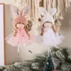 Dekoracje świąteczne Fengrise Merry for Home Angel Doll Xmas Navidad Noel Gifts Ornament Rok 2023 220926