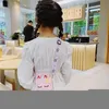 Mochilas Bolsa de ombro pequena menina da escola Crianças Melody Coin Purse Unicorn for Children mensageiro criança Kawaii 220924