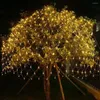 Strings Outdoor 204 LED String Light Multicolore Rete da pesca impermeabile Decorazione natalizia per la festa nuziale