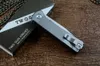 Twosun D2 Stonewash Blade Pocket Knife Ceramic Ball Bearing Washer TC4チタンハンドル折りたたみナイフ屋外キャンプハンティングEDCツールTS358