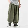 Männer Hosen Design Kordelzug Harem Baggy Jogging Japanische Männer Schritt Breite Bein Männliche Beiläufige Lose Hosen 220922