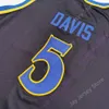 Mitch 2020 Novo Jerseys da NCAA UCLA 5 Bar￣o Davis Jersey de Basquete Black Size Black Size Jove