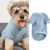 Hundkläder Great Pet Sweatshirt Anti-Fade Good Elastic Polyester ljusfärgad 2-ben varm vinter