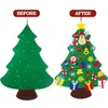 Decorações de Natal Diy Felt Tree Merry for Home Cristmas Ornament Xmas Navidad Gifts Santa Ano 220924