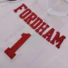 MITCH 2020 NEW NCAA COLLEGE FORDHAM JERSEYS 1 CHUBA OHAMSバスケットボールジャージサイズの男性青年大人