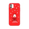 Merry Christmas Santa Tree Phone Cases for iPhone 14 Plus Pro Max Red Soft TPU Shell iPhone14 13 12 11 8 7 Xmas Festival theme Cove New Year Wish Cover