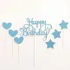 Party Supplies 1pcs Happy Birthday Cake Decoration Star Children Boy Girl Baby Shower Wedding