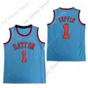 Mitch 2020 Новые NCAA Dayton Flyers Jerseys 1 Toppin Basketball Jersey College Белый красный синий размер мужчина для молодежи взрослые все сшиты