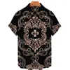 Chemises décontractées pour hommes unisexe 5XL respirant hawaïen Baroque français t-shirt impression 3D haute couture rue ample hommes Streetwear