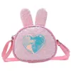 Backpacks Girls Princess Crossbody Bag Cute Rabbit Ear Kids Sequins Purses and Handbags Child Baby Small Wallet 220924