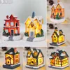 Decorazioni natalizie FENGRISE Led Light House Merry For Home Tree Ornament Xmas Navidad Anno 2023 220926