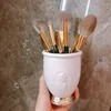 Boîtes de rangement Portrait Portrait Makeup Brush Set Bucket Desktop Beauty Tube Lipstick Glaze Glaze Cash Table Cosmetic