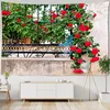 Tapisseries Rock Brique Mur Vigne Plante Imprimé Grande Tapisserie Hippie Suspendu Bohème Mandala Couverture Art Décor