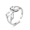 Adjakable roestvrijstalen ringband Tree of Life Heart Love Crown Butterfly Infinity Charm Rings For Women Fashion Jewelry Gift