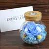 Decorative Flowers Dried Real Led Eternal Rose Wedding Home Decor In Glass Bottle For Valentine's Christmas Mariage Gift Wishing