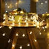 Strängar 10/20/40/50 LED -stjärnsträngslampor Twinkle Garlands Batteridriven jullampa Holiday Party Wedding Decoration Fairy