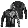 Herr hoodies Classic Novelty Zipper Men 3D Printing Graphic Polyester Spandex Pullover med