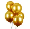 С Днем Рождения Вечеринка украшения воздушный шар глобус 36 дюйм Огромный металлический черный золото хромированные латексные воздушные шары гелие