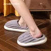 Slippers Jane Troides Unisex Indoor Winter Warm Home thick Slipper Cartoon Nonslip Couples Bedroom Soft Bottom Women Cotton Men Home Shoe 220926