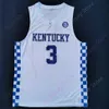 Mitch Custom Kentucky Basketball Jersey NCAA College Tyrese Maxey Immanuel Quickley Hagans Fox Gilgeous-Alexander Towns Wall Davis Rondo Murray