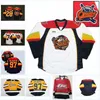 Gla A3740 Mens Erie Otters 74 Dane Fox 97 Connor McDavid 28 Connor Brown 100% Embroidery cusotm any name any number Hockey Jerseys Navy White Yellow