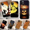 Happy Halloween Phone Cases For iPhone 14 Pumpkin Lantern Castle Ghost Skull Pattern Black Soft TPU Shell iPhone14 13 12 11 8 7 Plus Pro Max Fashion Print Mobile Cover