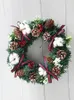 Декоративные цветы Внешнее кольцо 30 см. Рождественские венок двери гирлянды ораны веселые декор для дома счастливой год. Навидадские подвески 2022