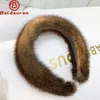 Hoofdbanden Dames Luxe Winter 100 Echte Mink Fur Hoogwaardige Haarband Lady Hoop Ry Gift 2209236321218