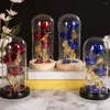 Decorative Flowers Immortal Rose Elegant Artificial Unique Forever With LED Light