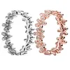 Sparkling Daisy Flower Ring 925 Sterling Silver Mooie bruiloftsjuwelen voor vrouw