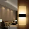 Lâmpada de parede 3x Moderno 3W LED Light Up Down Sconce Spot Iluminação Casa Bedroom Black Warm White