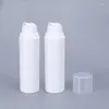 Storage Bottles 10Pcs 30ml 50ml Empty Airless Cosmetics White Essence Pump Bottle For Lotion Shampoo Container