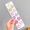 Babymeisjes haarclip kleur haaraccessoires schattige mode drop star -vorming metalen verf hoofdtooi fixeren en decoreren pony 20220926 e3