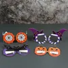 Decorações de Natal Halloween Spider Bat Pumpkin Paper Glasses