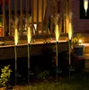 Zonnetuinlichten Simulatie Riet LED -lampen Outdoor Waterdicht Tuinen Decor Vezel Optisch licht Stel Decoratief gazon