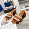 Designer High Heel Slippers Summer Classic Ladies Chunky Heel Sandals Leather Party Fashion Metal Buckle Sexy Plus Size 35-42