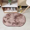 Tapis 6 couleurs dégradé ovale tapis chambre canapé tapis doux moderne maison chambre impression tapis en peluche