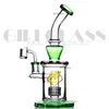 10 pollici Matrix Perc Glass Bong Acqua narghilè Tubi Dab Rig Bruciatore a nafta con ciotola e chiodo al quarzo Accessori per fumatori