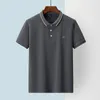 Men's Polos Letter Bordado Business camisas de pólo de verão Tops Tee Camise