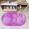 Carpets 6 Color Gradient Oval Carpet Bedroom Sofa Mat Soft Modern Home Room Print Plush Rug