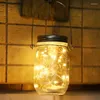 Strings Mason Jar 2M LED -stränglampor Fairy Hanging Holiday Lighting till jul inomhus utomhus dekoration batterisolen drivs