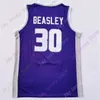 MITCH 2020 NEW NCAA KANSAS STATE WILDCATSジャージ30 Beasley College Basketball Jersey Purple Black Size Youth Adultすべてステッチ