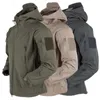 Men's Jackets Tactical Jacket Men Military Combat Soft Shell Army Techwear Windproof Waterproof Breathable Fleece Thermal Hooded Coats 220924