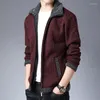 Herenjacks 2022 Dikke fluwelen Fashion Wind Breaker Men Fleece Jacket Trend overjas herfst Winter Casual jas Mens kleding