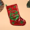 Sequins Socks Reversible Christmas Decorative Hanging Socks Xmas Gift Candy Storage Stocking Christmas Tree Pendant Ornaments de792