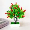 Decoratieve bloemen kunstmatige planten bonsai kleine fruitboom potten simulatie decor ornamenten groene huis